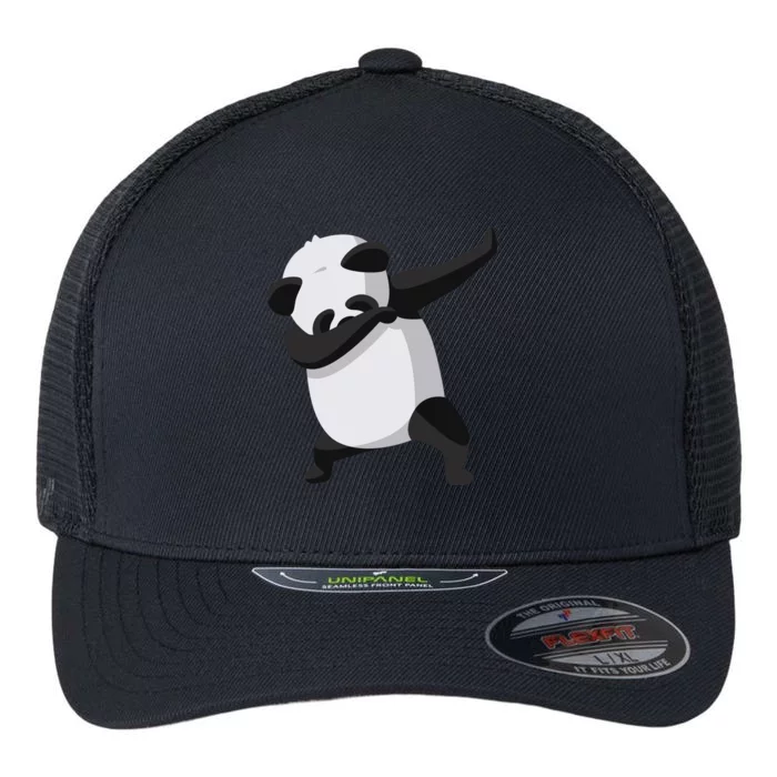 Dabbing Dab Panda Flexfit Unipanel Trucker Cap