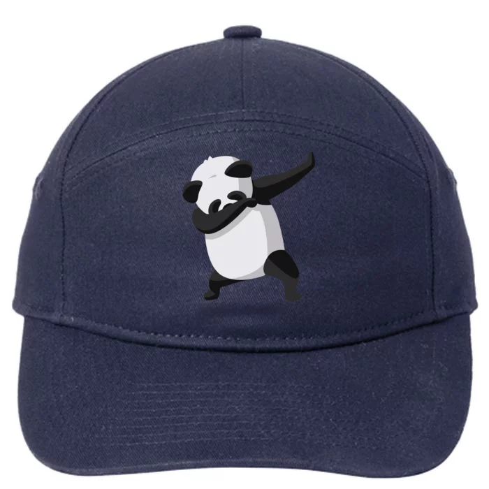 Dabbing Dab Panda 7-Panel Snapback Hat