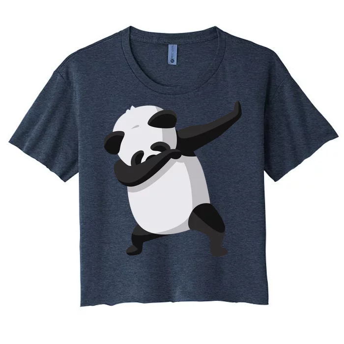 Dabbing Dab Panda Women's Crop Top Tee