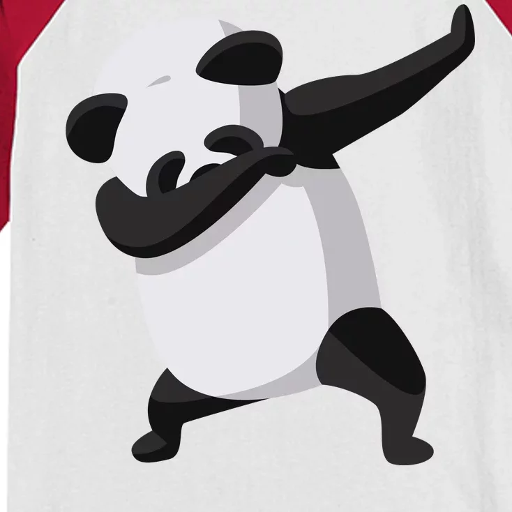 Dabbing Dab Panda Kids Colorblock Raglan Jersey