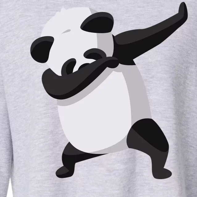 Dabbing Dab Panda Cropped Pullover Crew