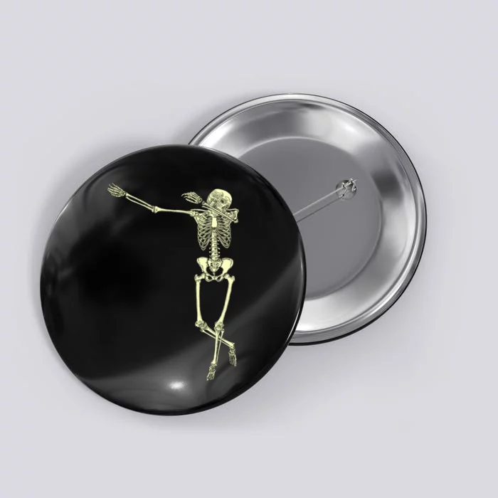 Dabbing Dab Skeleton Button