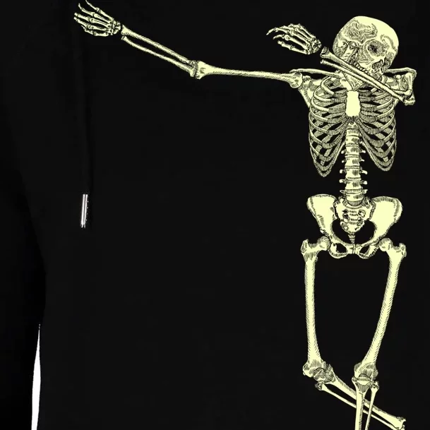 Dabbing Dab Skeleton Womens Funnel Neck Pullover Hood