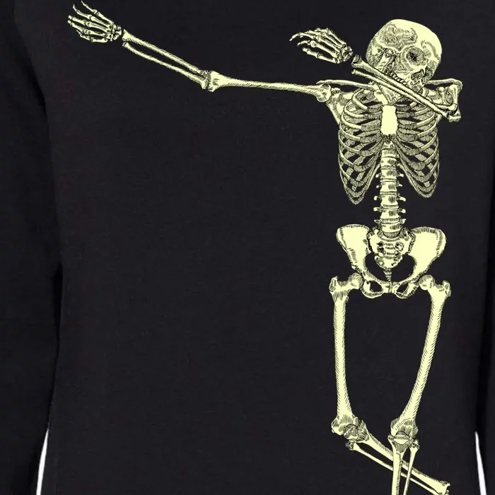 Dabbing Dab Skeleton Womens California Wash Sweatshirt