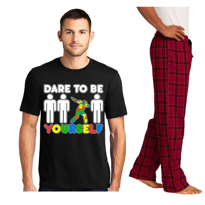 Dabbing Dare to be Yourself Autism Awareness Pajama Set