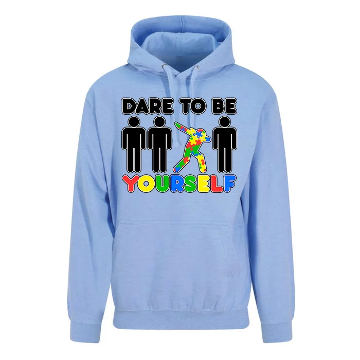 Dabbing Dare to be Yourself Autism Awareness Unisex Surf Hoodie