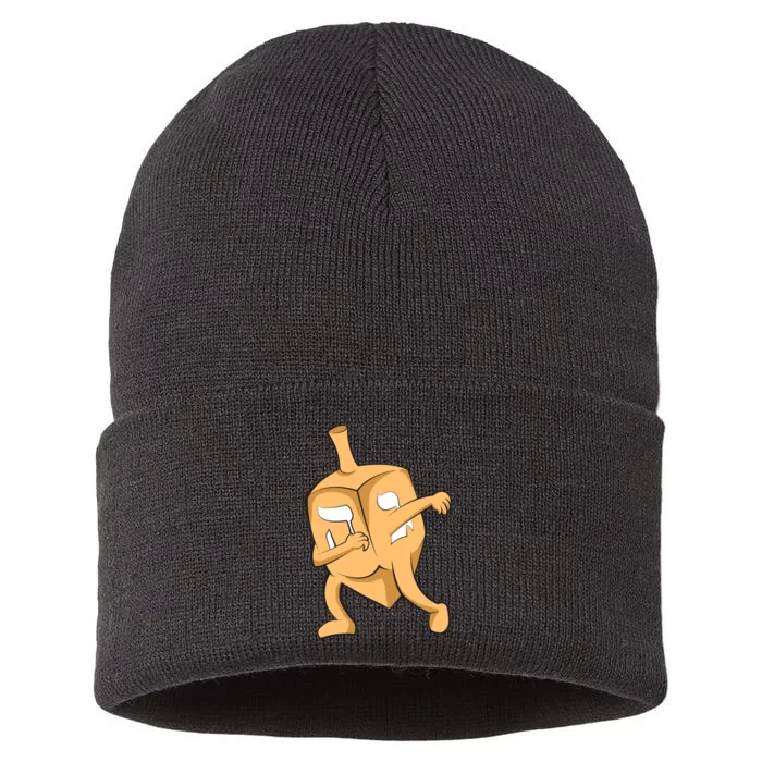 Dabbing Dreidel Sustainable Knit Beanie