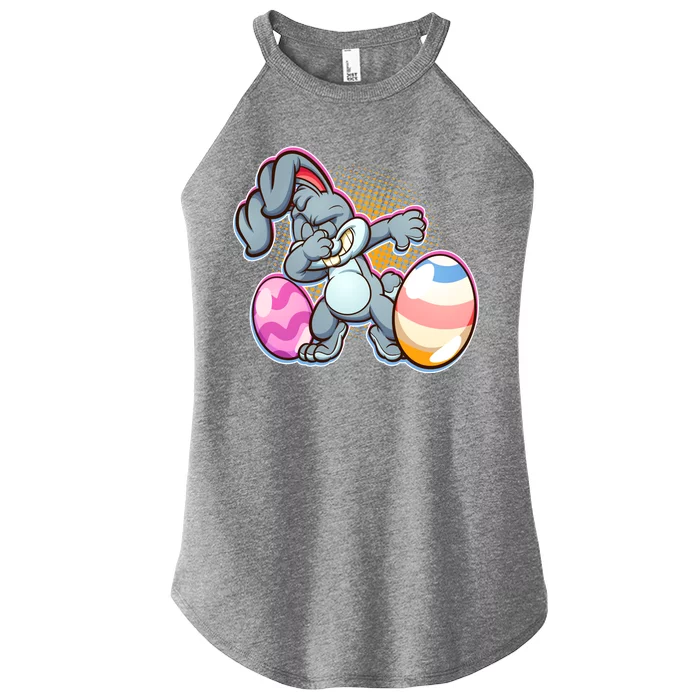 Dabbing Easter Bunny Women’s Perfect Tri Rocker Tank