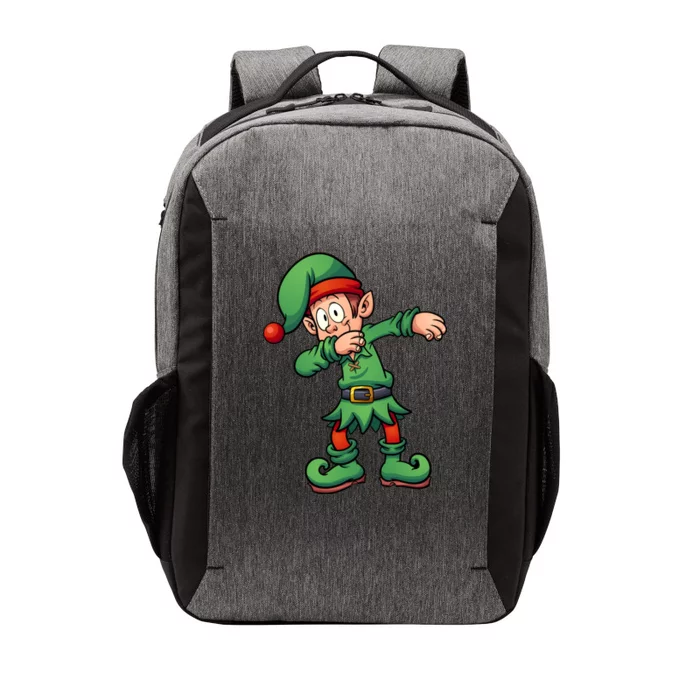 Dabbing Elf Christmas Santa Hat Vector Backpack