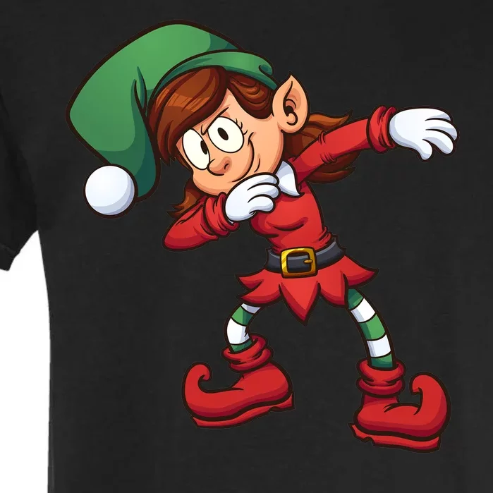 Dabbing Elf Cute Funny Christmas Garment-Dyed Heavyweight T-Shirt