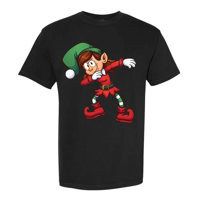 Dabbing Elf Cute Funny Christmas Garment-Dyed Heavyweight T-Shirt