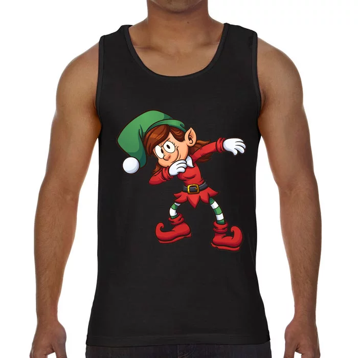 Dabbing Elf Cute Funny Christmas Comfort Colors® Tank Top