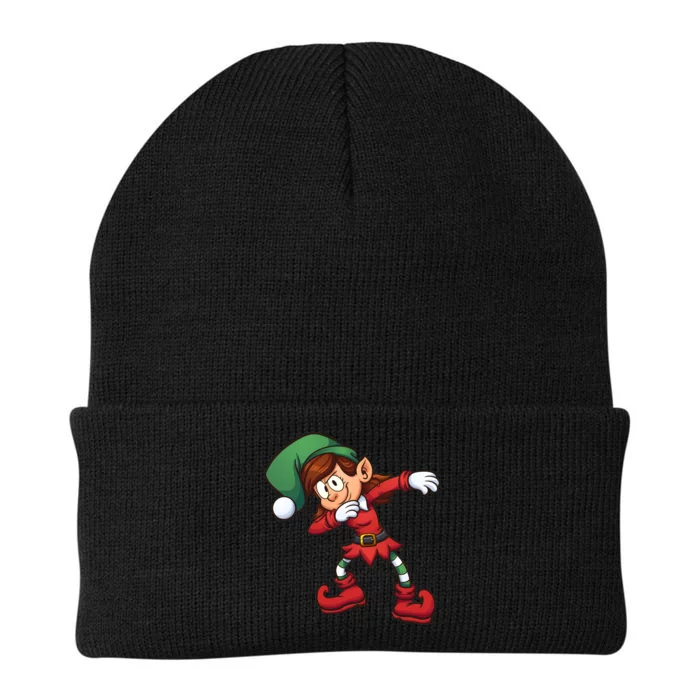 Dabbing Elf Cute Funny Christmas Knit Cap Winter Beanie