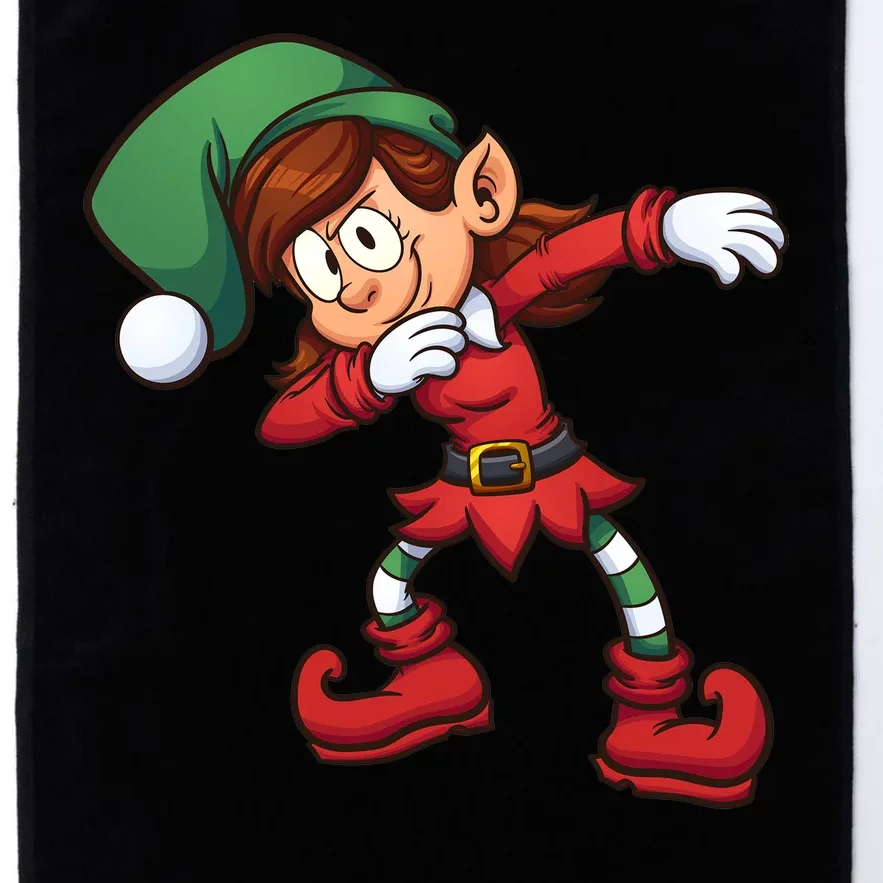 Dabbing Elf Cute Funny Christmas Platinum Collection Golf Towel