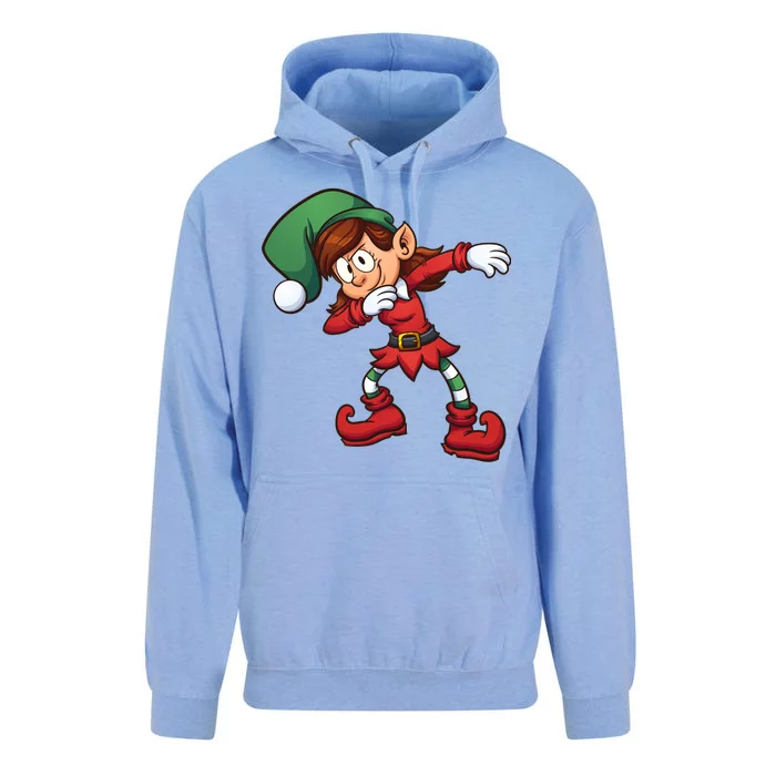 Dabbing Elf Cute Funny Christmas Unisex Surf Hoodie