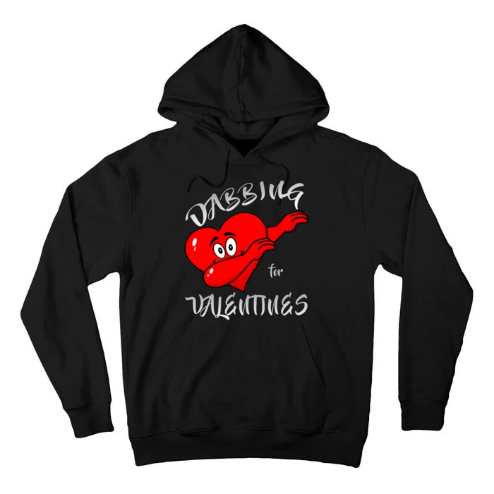 Dabbing For Love Valentines Day Heart Tall Hoodie