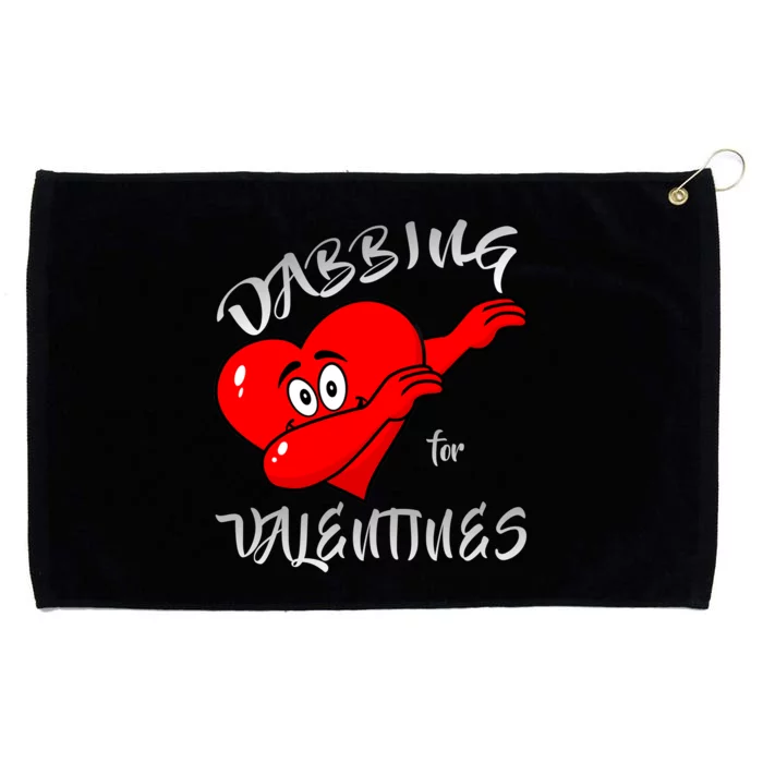 Dabbing For Love Valentines Day Heart Grommeted Golf Towel