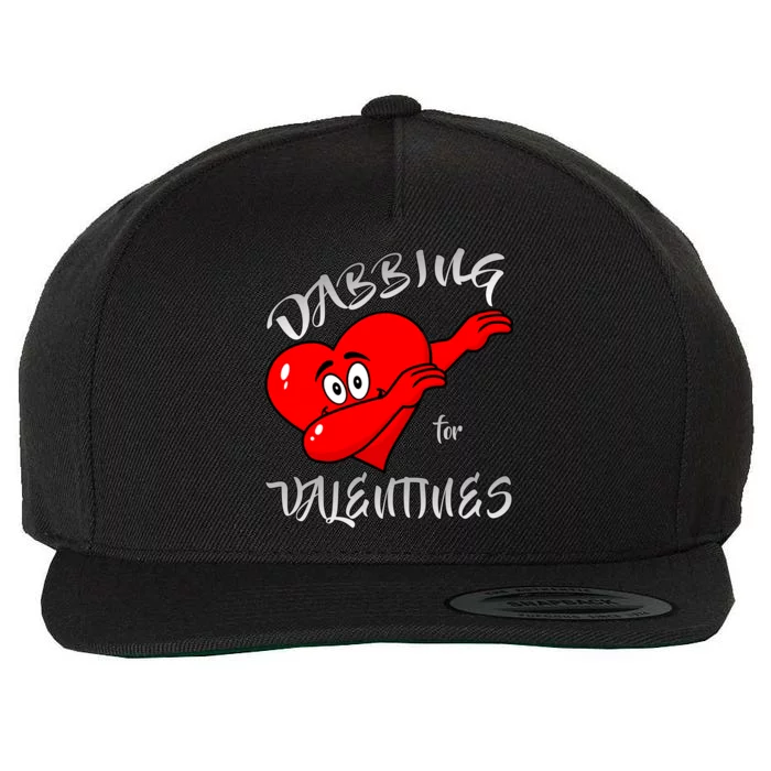 Dabbing For Love Valentines Day Heart Wool Snapback Cap