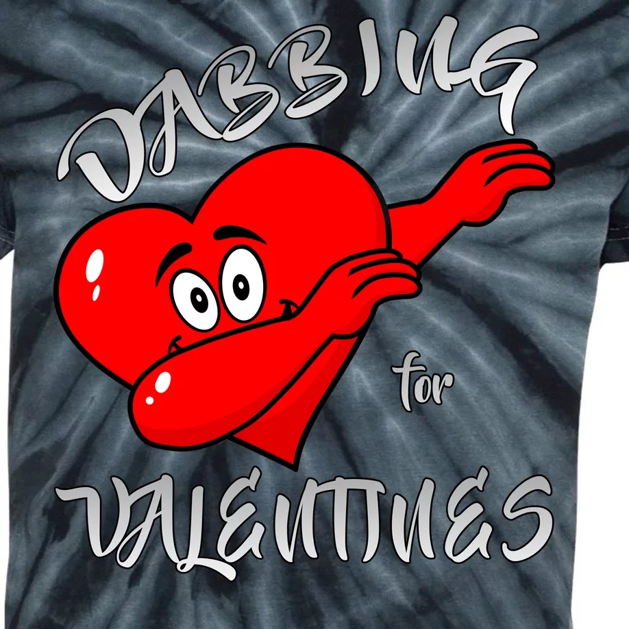 Dabbing For Love Valentines Day Heart Kids Tie-Dye T-Shirt