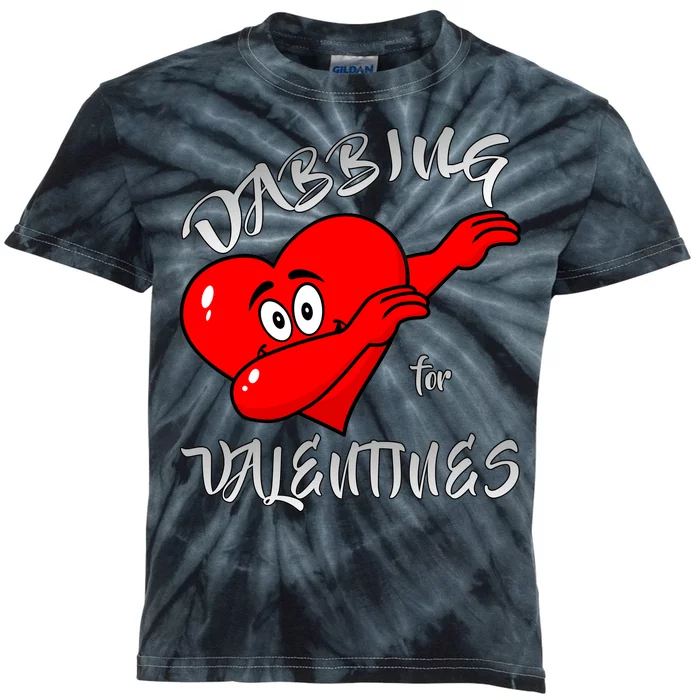 Dabbing For Love Valentines Day Heart Kids Tie-Dye T-Shirt