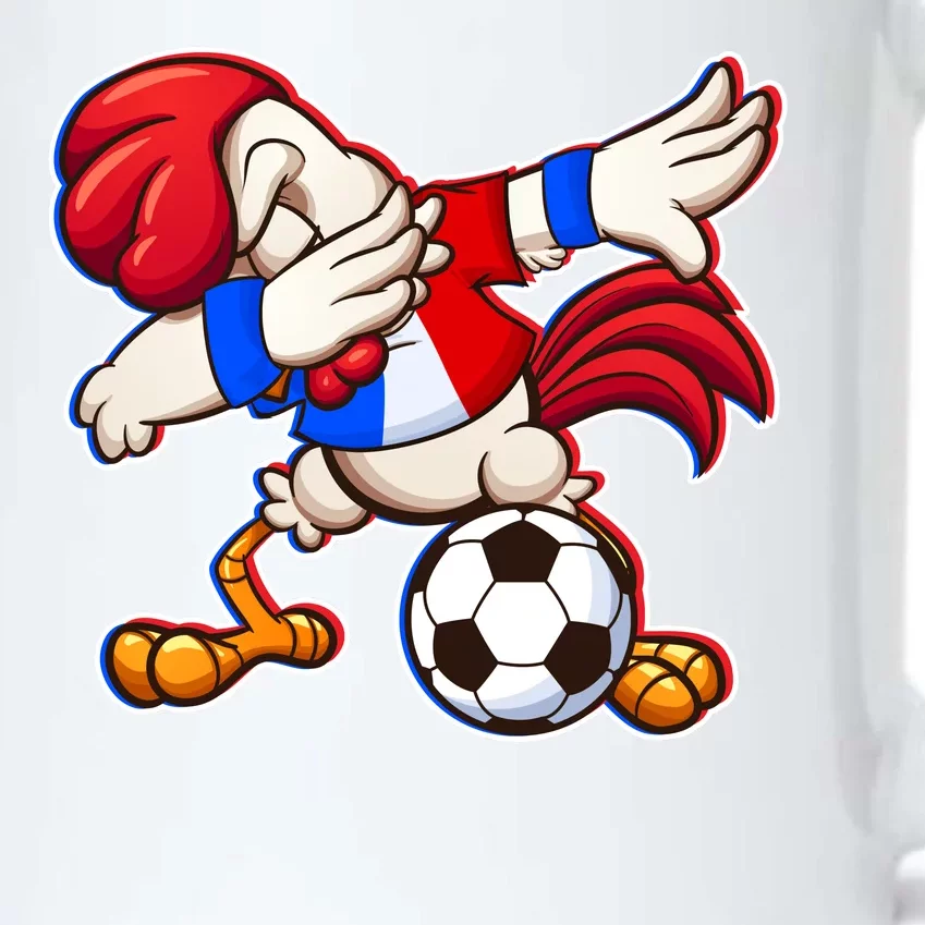 Dabbing French Soccer Rooster Black Color Changing Mug