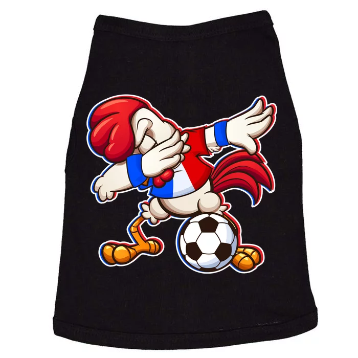 Dabbing French Soccer Rooster Doggie Tank