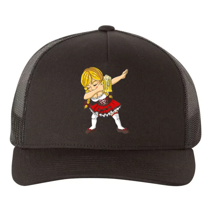 Dabbing German Girl Oktoberfest Yupoong Adult 5-Panel Trucker Hat