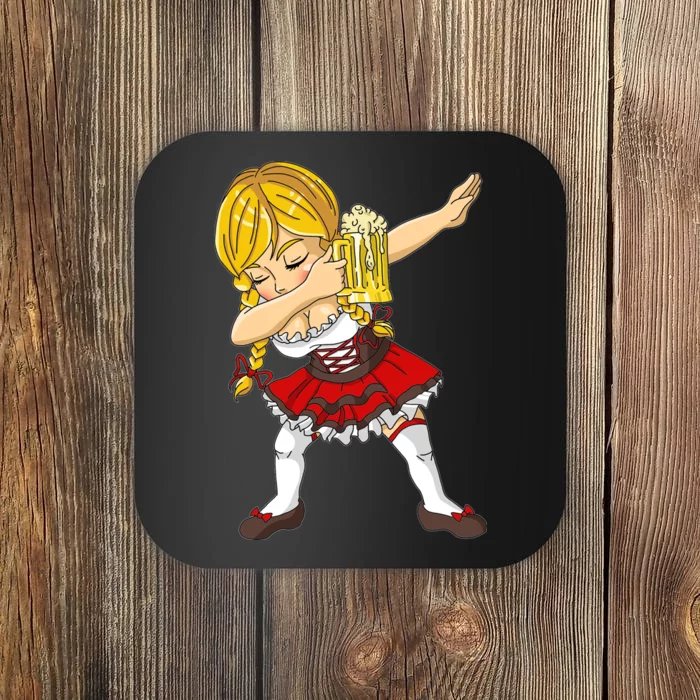 Dabbing German Girl Oktoberfest Coaster