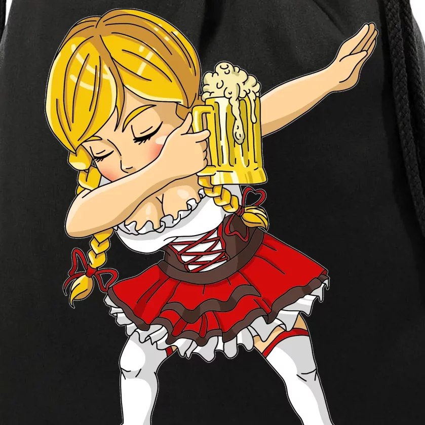 Dabbing German Girl Oktoberfest Drawstring Bag