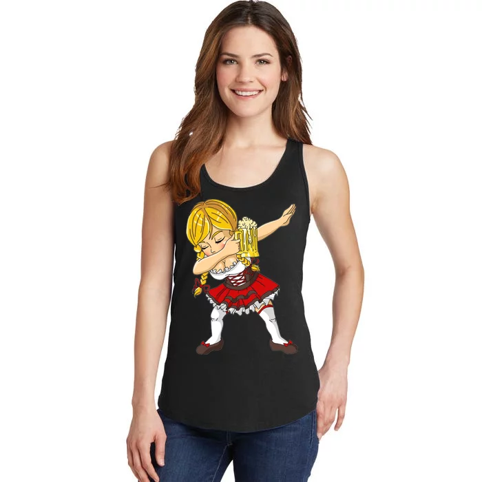 Dabbing German Girl Oktoberfest Ladies Essential Tank