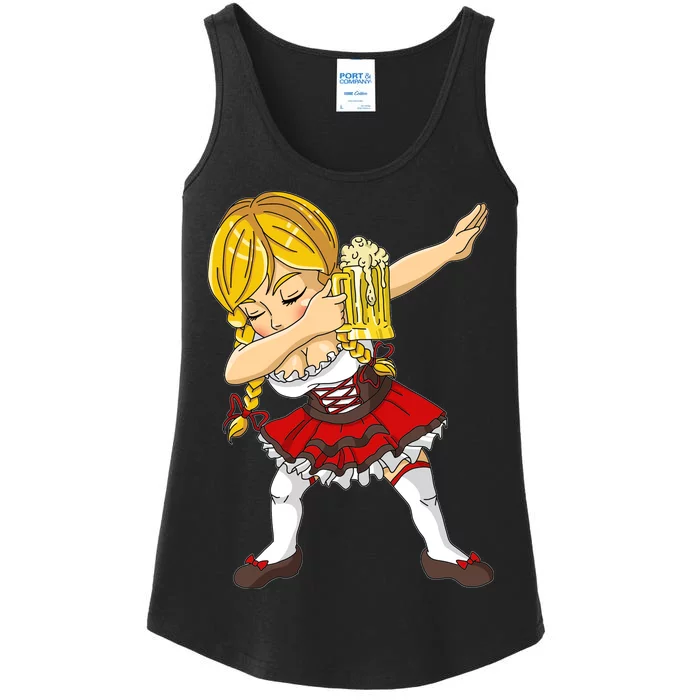 Dabbing German Girl Oktoberfest Ladies Essential Tank