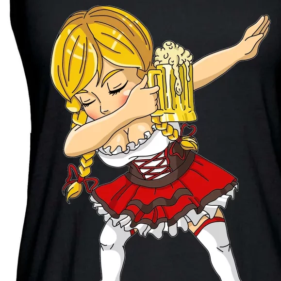 Dabbing German Girl Oktoberfest Ladies Essential Flowy Tank