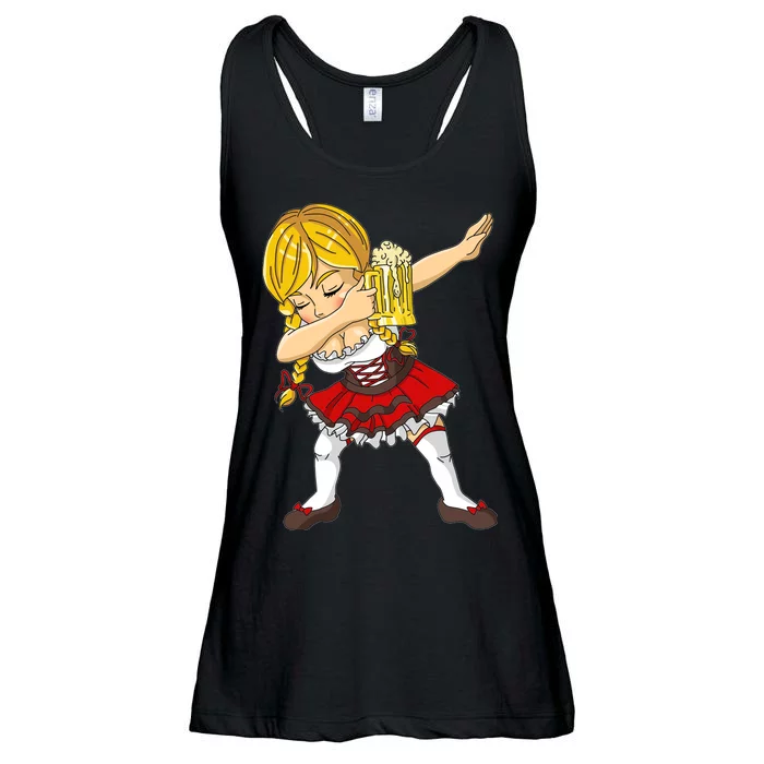 Dabbing German Girl Oktoberfest Ladies Essential Flowy Tank