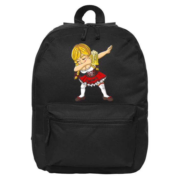 Dabbing German Girl Oktoberfest 16 in Basic Backpack