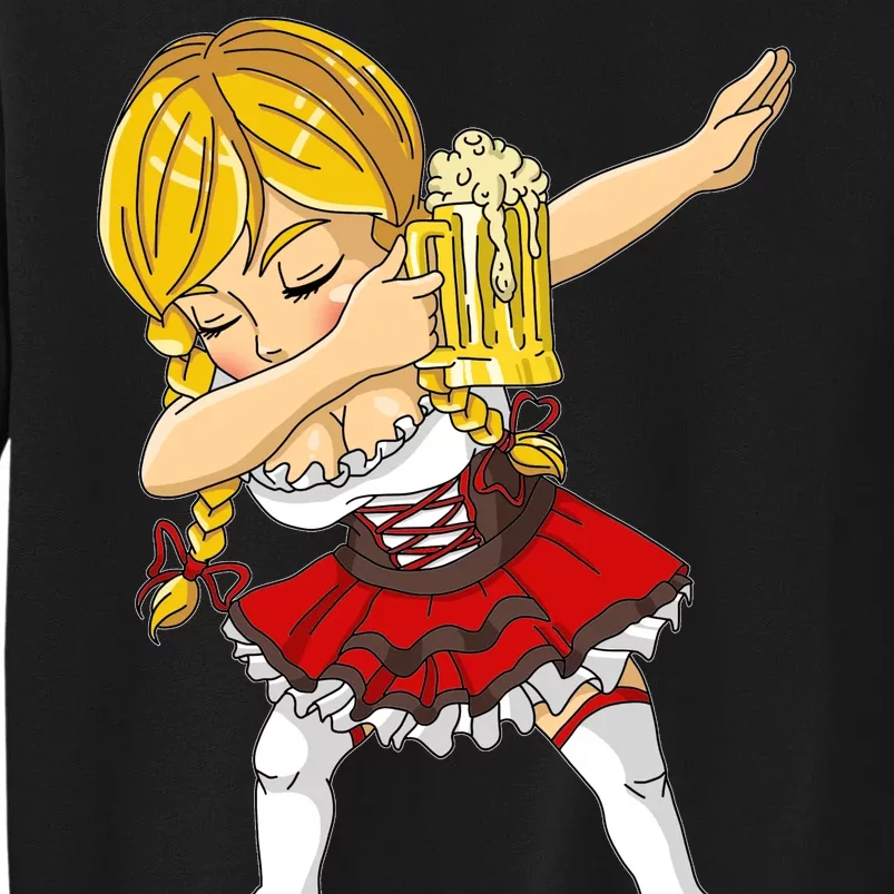 Dabbing German Girl Oktoberfest Tall Sweatshirt