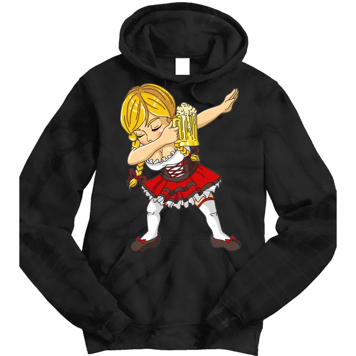 Dabbing German Girl Oktoberfest Tie Dye Hoodie