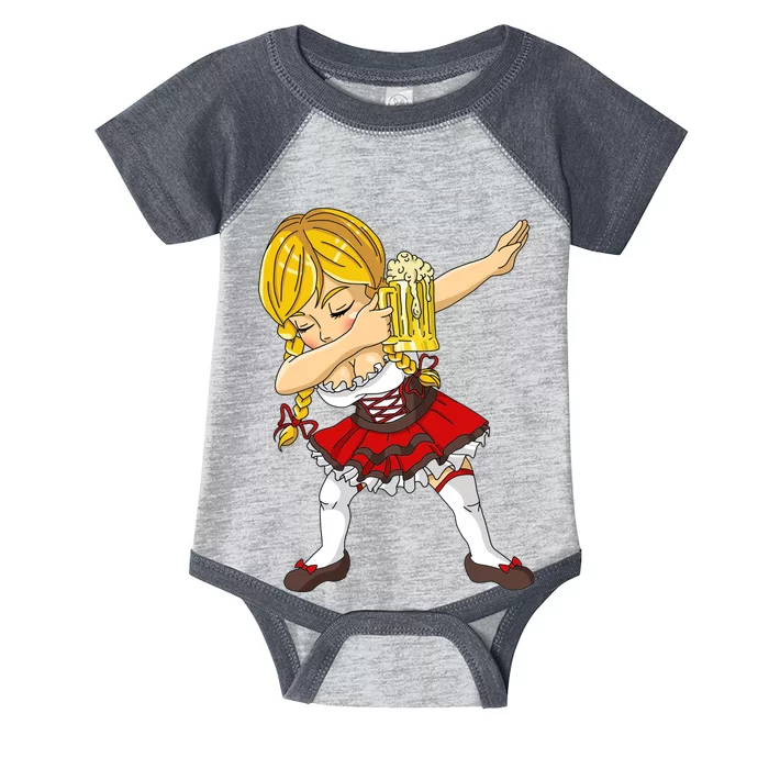 Dabbing German Girl Oktoberfest Infant Baby Jersey Bodysuit