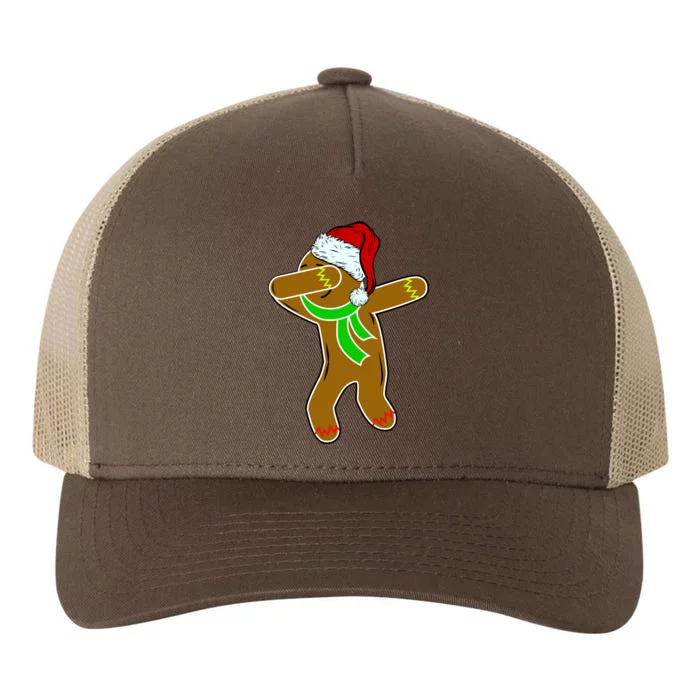 Dabbing Gingerbread Man Yupoong Adult 5-Panel Trucker Hat