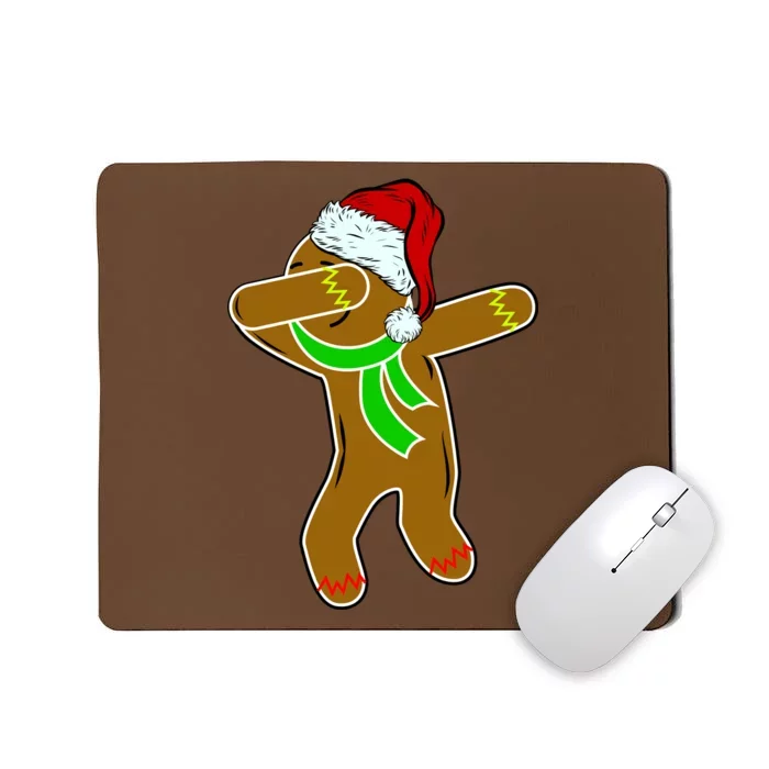 Dabbing Gingerbread Man Mousepad