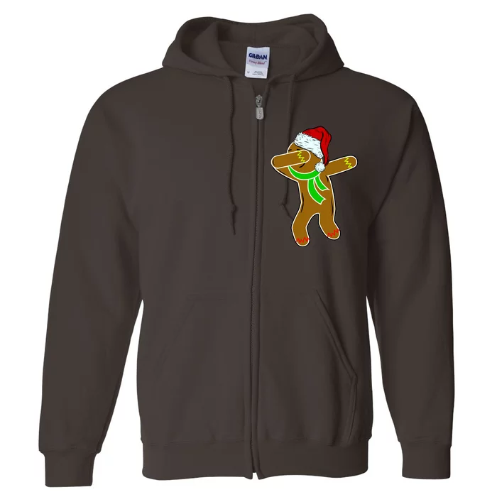 Dabbing Gingerbread Man Full Zip Hoodie