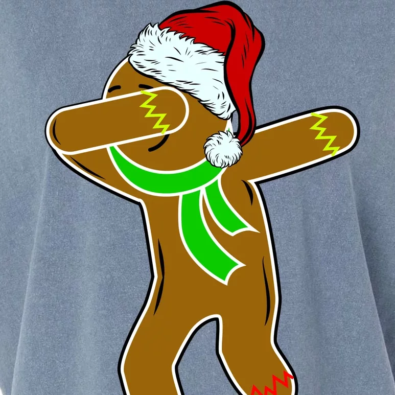 Dabbing Gingerbread Man Garment-Dyed Women's Muscle Tee