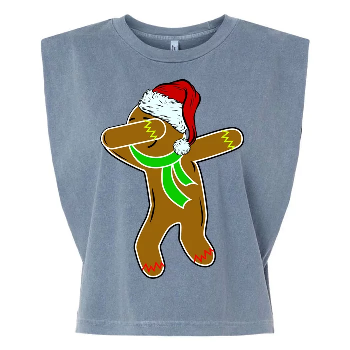 Dabbing Gingerbread Man Garment-Dyed Women's Muscle Tee