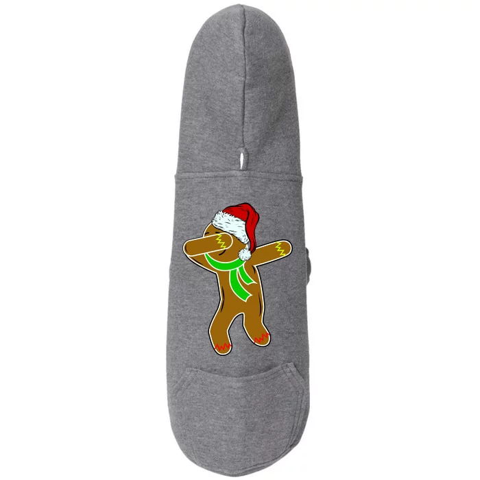 Dabbing Gingerbread Man Doggie 3-End Fleece Hoodie