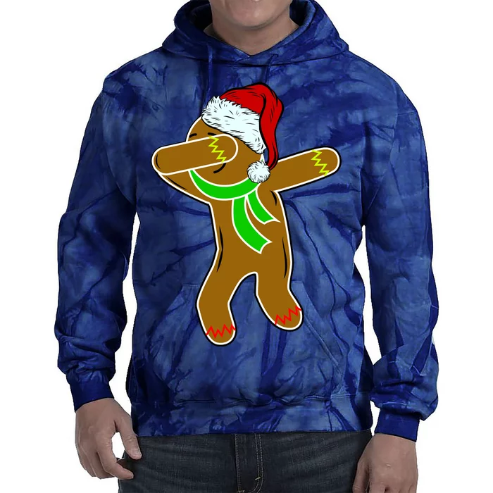 Dabbing Gingerbread Man Tie Dye Hoodie