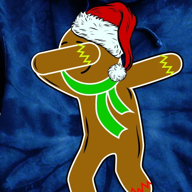 Dabbing Gingerbread Man Tie Dye Hoodie