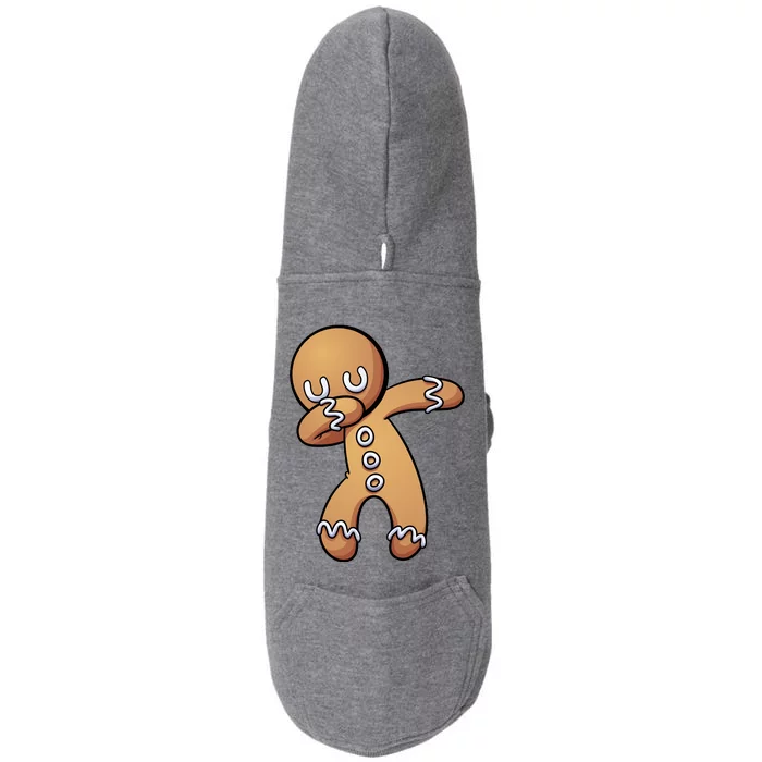 Dabbing Gingerbread Man Christmas Doggie 3-End Fleece Hoodie