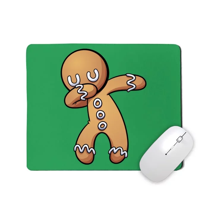 Dabbing Gingerbread Man Christmas Mousepad