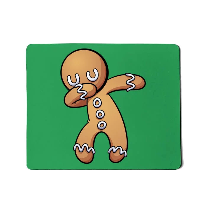 Dabbing Gingerbread Man Christmas Mousepad