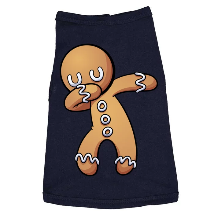 Dabbing Gingerbread Man Christmas Doggie Tank