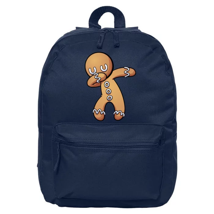 Dabbing Gingerbread Man Christmas 16 in Basic Backpack